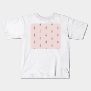 Rose gold - forest of trees Kids T-Shirt